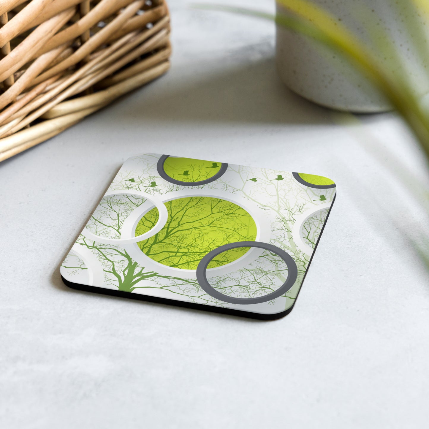 Designer Coaster - GreenBubbly