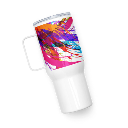 Travel mug with a handle