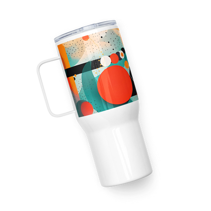 Travel mug with a handle