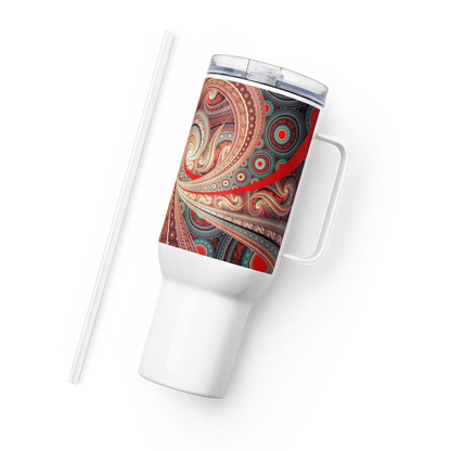 Travel mug with a handle