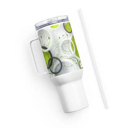 Travel mug with a handle