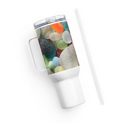 Travel mug with a handle