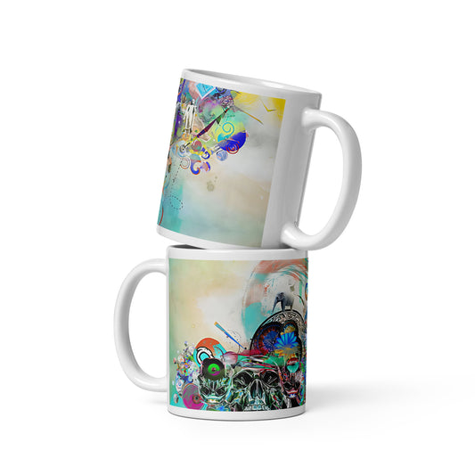 Designer Coffee Mug - Abstract Green MuggyMug