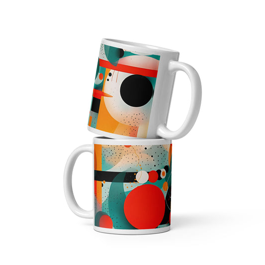 Designer Coffee Mug - Abstract Orange MuggyMug