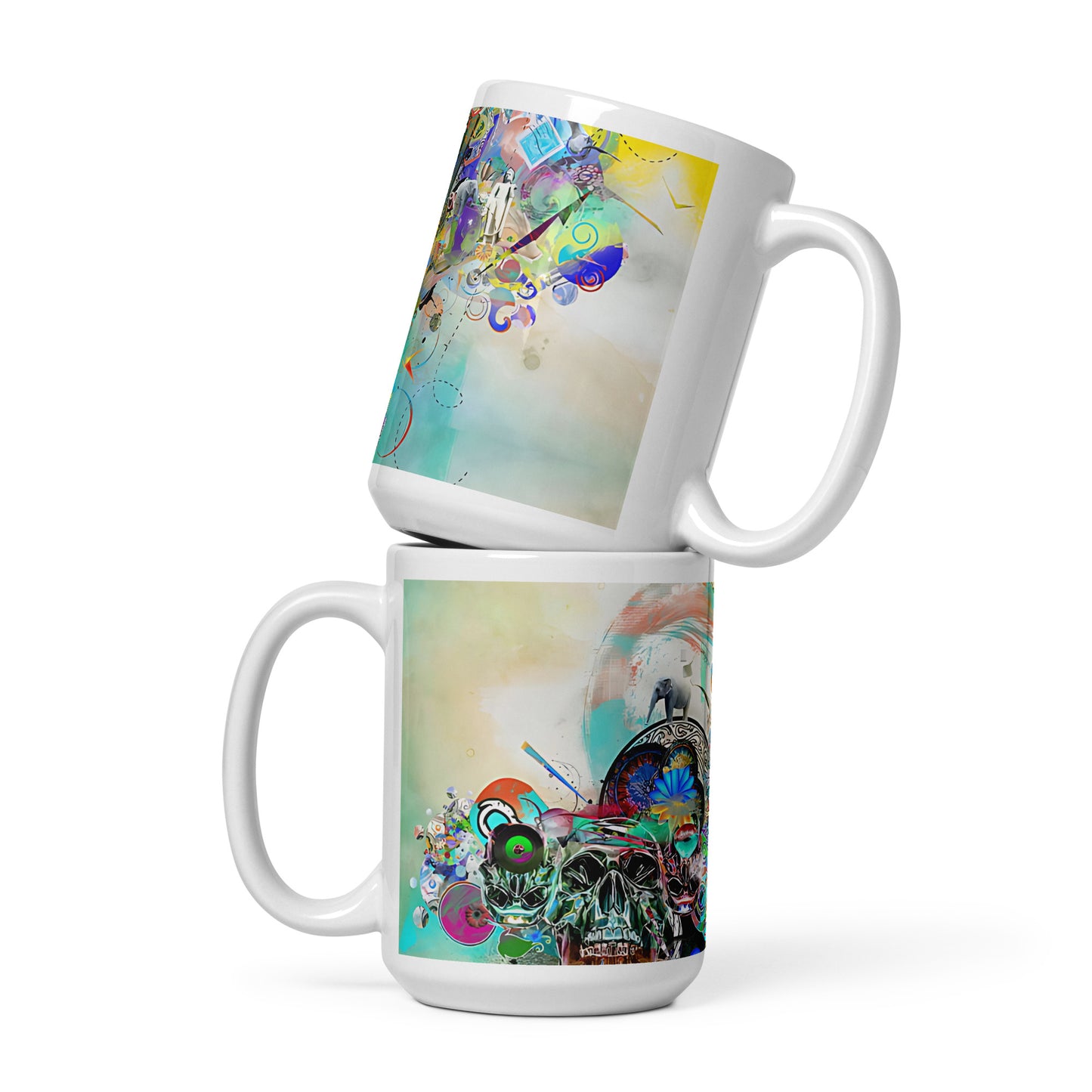 Designer Coffee Mug - Abstract Green MuggyMug