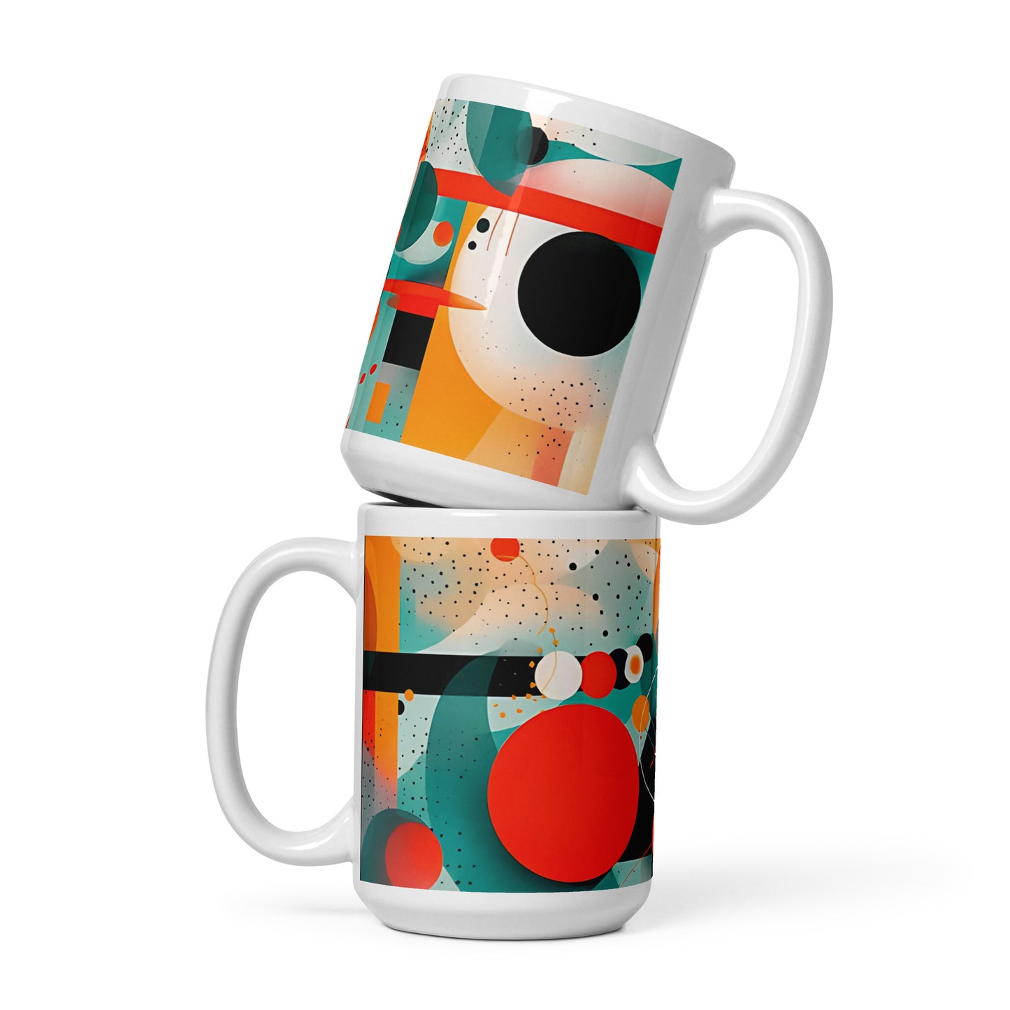 Designer Coffee Mug - Abstract Orange MuggyMug