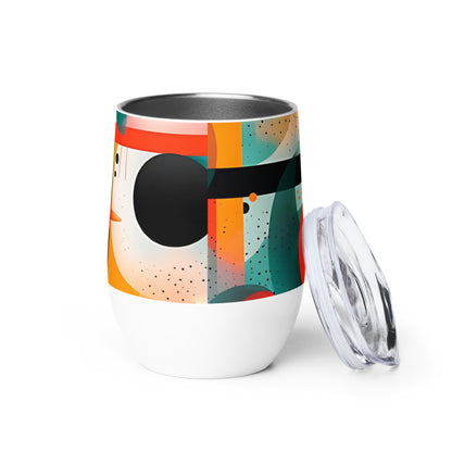 Designer Wine tumbler - AbsOrange