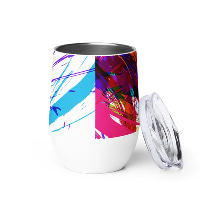 Designer Wine tumbler - ColorSplash