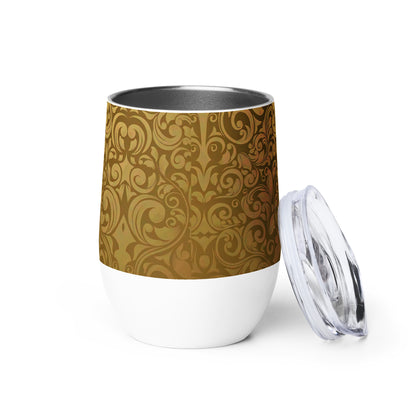 Designer Wine tumbler - Golden