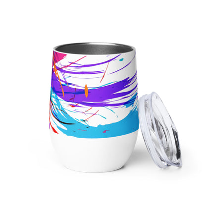 Designer Wine tumbler - ColorSplash