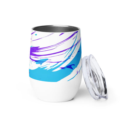 Designer Wine tumbler - ColorSplash