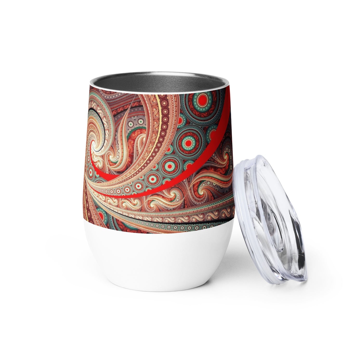 Designer Wine tumbler - Wavy