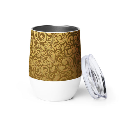 Designer Wine tumbler - Golden