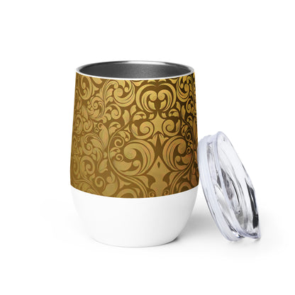 Designer Wine tumbler - Golden